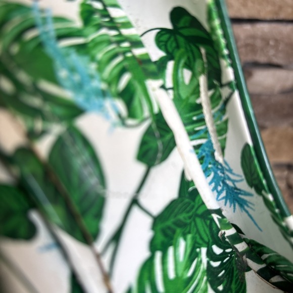 Aldo Stella Printed Patent Tropical Leaves Stiletto 4.5 In Peep Toe Heels 9 - Picture 7 of 12